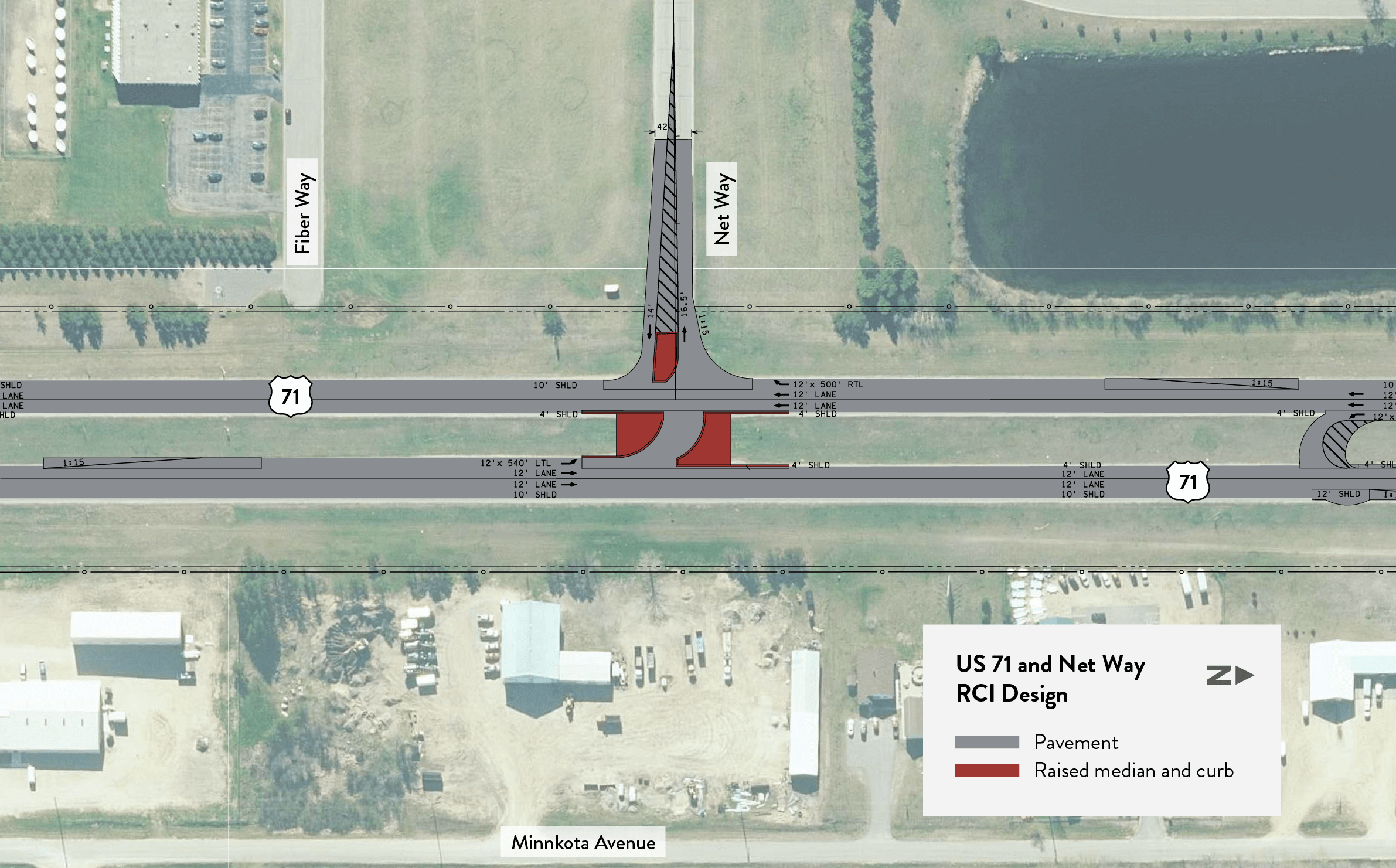Net Way intersection diagram